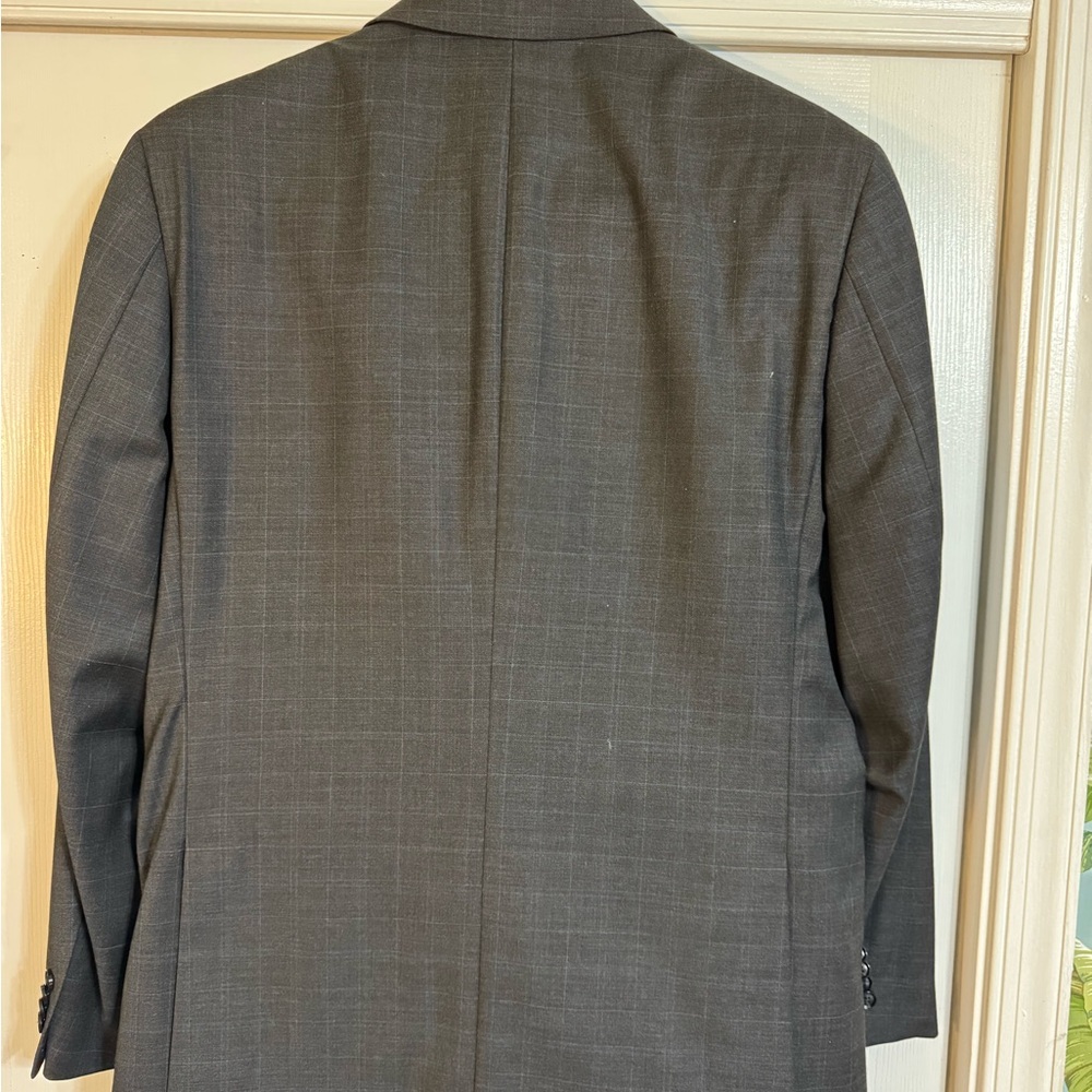 Tommy Hilfiger Gray Windowpane Suit Jacket - Picture 2 of 3